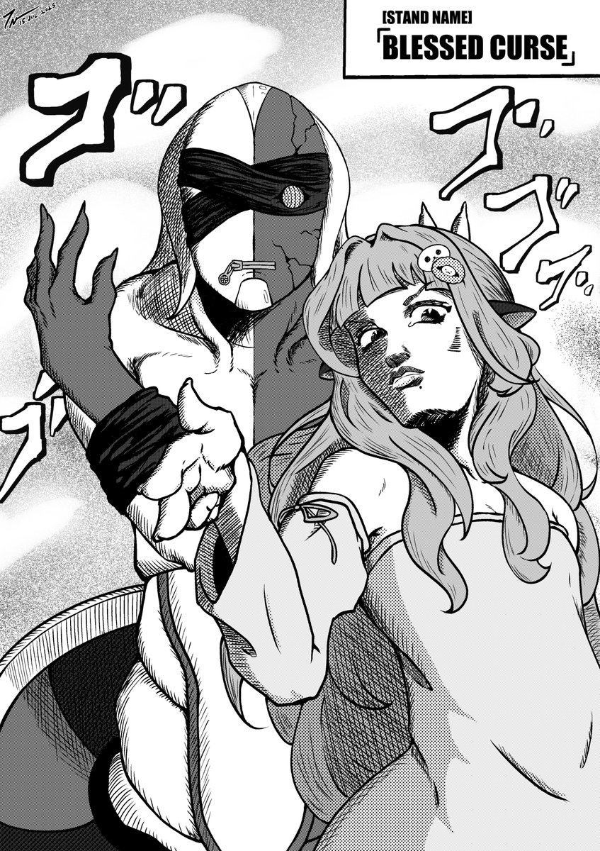 tn_daki's tweet photo. #essieart is so unreal, I think it's the work of an enemy [STAND]

[BLESSED CURSE] ability Fortune's Wheel will grant a small blessing to a target, but will take back  what it's owed in great interest.

ACT 2 [BLACK FLAG] expands target range to a whole nation. https://t.co/Km6z91DZEq