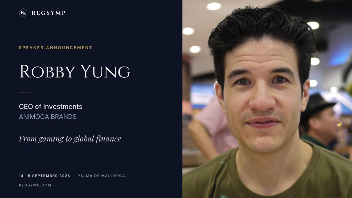 RegSymp's tweet photo. Speaker announcement: Robby Yung, CEO of Investments at @animocabrands, joins the RegSymp Mallorca stage!

#Web3 #RegSymp #DigitalAsset https://t.co/Ndr3Ghyx8Z