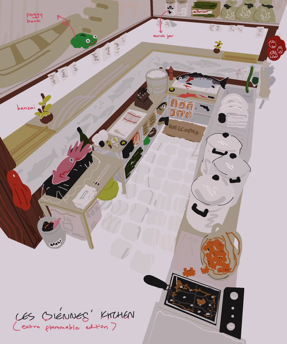 CurtainfallAnim's tweet photo. Our artists are COOKIN on our next project!

(Get it? 🤓) 

#blender #blender3D #indieanimation https://t.co/Ixt0nSxxNn
