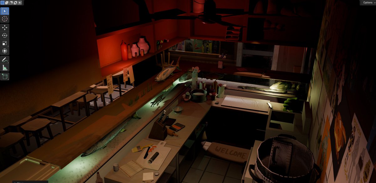 CurtainfallAnim's tweet photo. Our artists are COOKIN on our next project!

(Get it? 🤓) 

#blender #blender3D #indieanimation https://t.co/Ixt0nSxxNn