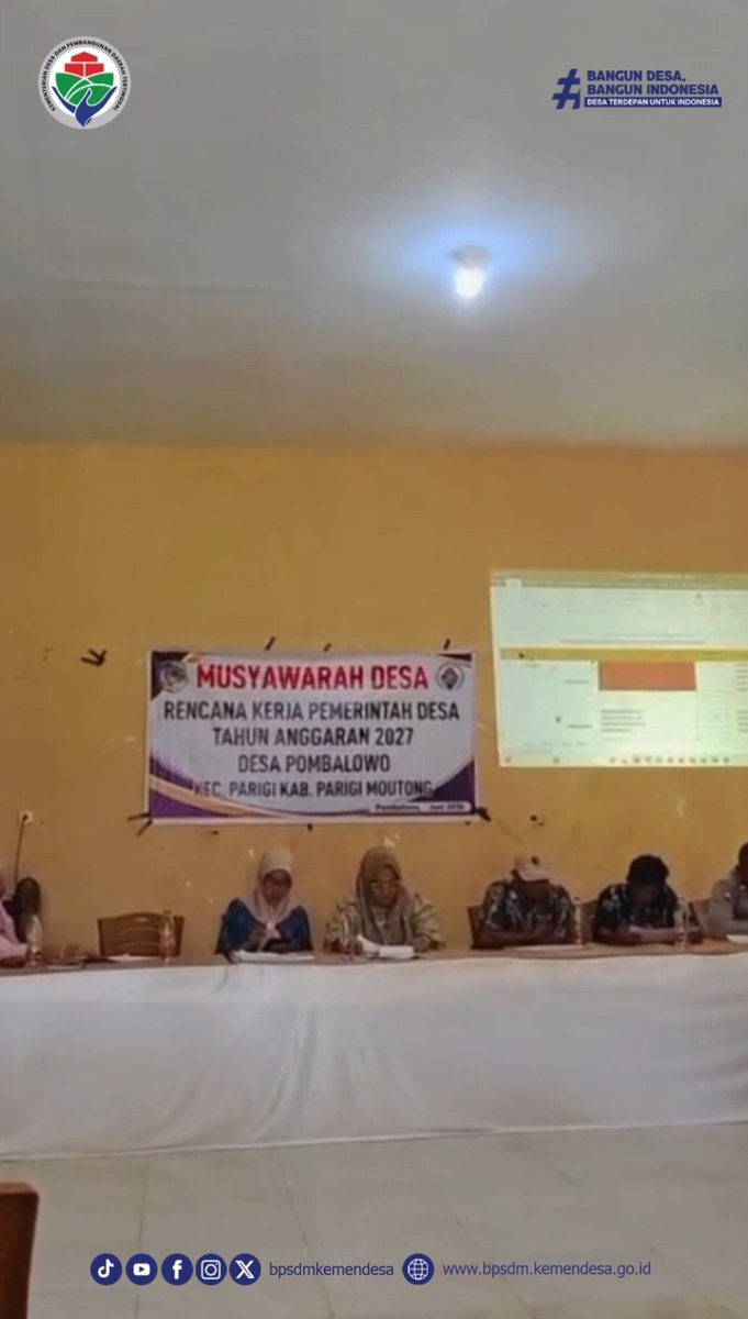 RintoKeryl's tweet photo. Desa Pombalowo,Parigi, Sulawesi Tengah telah melaksanakan Musdes RKPDes. Perencanaan yang memuat program strategis selama satu tahun.
@YandriSusanto
@ARizaPatria
@KemensetnegRI
#KementerianDesaPDT
#BPSDMKementerianDesaPDT
#TPPFasilitasiMusdesRKPDesa
#KerjaPendampingDesaBerdampak https://t.co/e3QQHJtmWw