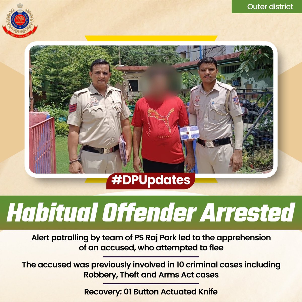 DCP OUTER DELHI tweet media