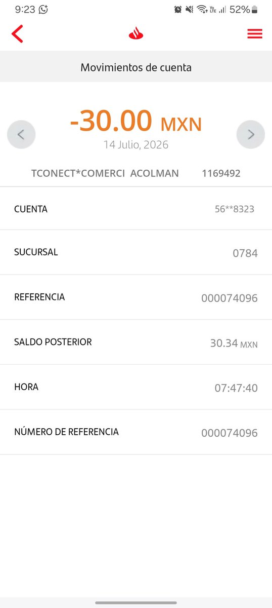Zvla_Gaming's tweet photo. Oye @BimboMx el dia de hoy una de tus maquinas me transio!!!
Me cobro sin darme producto :(
Sin demora te muestro el cargo
Ayudame fue de mi cuenta de @SantanderMx https://t.co/nXGkqMC1wD