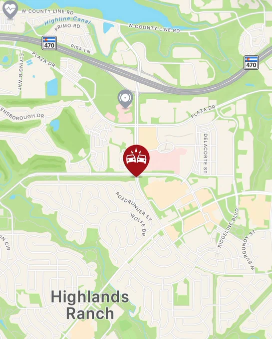 Map of crash site 