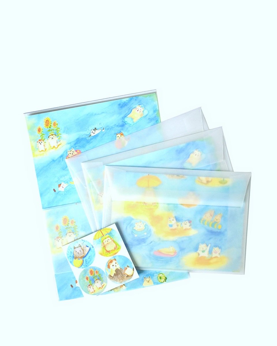 ZUmandMama's tweet photo. 夏を満喫するねこちゃん達のレターセット
リニューアルして、販売中です♪

https://t.co/N8LPKyL23y

https://t.co/zRi0SUVldp https://t.co/fnjBfQbHZg
