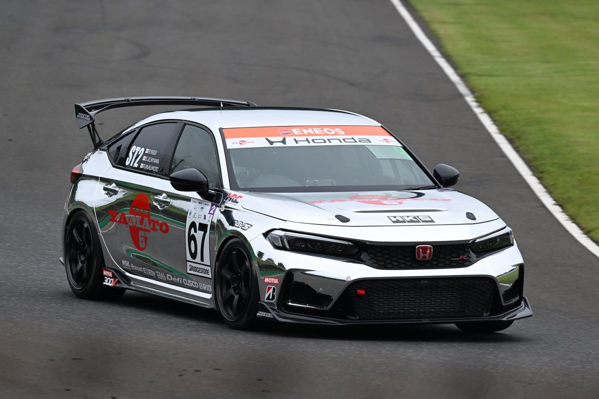 EXwfaMmpdtwgw's tweet photo. #2026スーパー耐久第4戦菅生
#スーパー耐久
#67号車
#TEAMYAMATO
#CIVICtypeR https://t.co/MpoxglmeDL