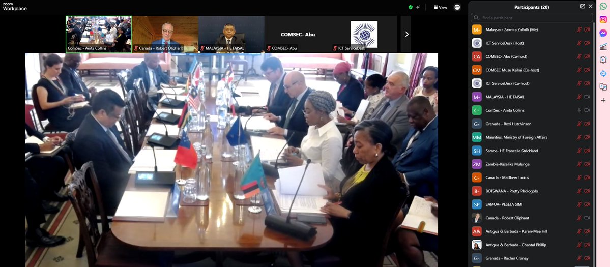 MalaysiaMFA's tweet photo. ° Deputy Secretary General for Multilateral Affairs, Dato’ Dr. Ahmad Faisal Muhamad, represented Foreign Minister at the 73rd  Extraordinary Meeting of the Commonwealth Ministerial Action Group (CMAG), which was held virtually on 10 July 2026.

° The meeting discussed issues related to Commonwealth countries and the possible actions to be taken by CMAG in response to the issues.

🇲🇾🌐 | 73rd CMAG 

#WismaPutra #HubunganPelbagaiHala #MultilateralAffairs #MalaysiaKomanwel #MalaysiaCommonwealth #DiplomasiMADANI #TaatSetia