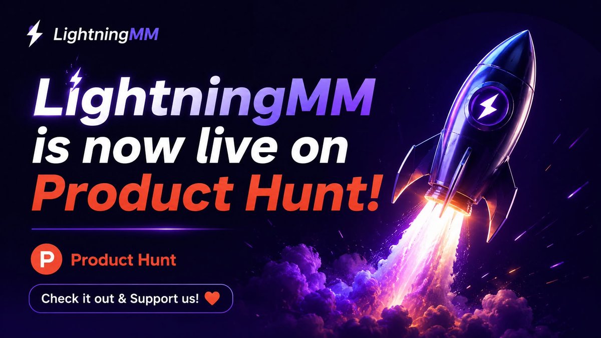 Bestdede666's tweet photo. 📷 LightningMM is now live on Product Hunt!
We'd love your feedback.
Product Hunt📷：https://t.co/euOnqsafPW... https://t.co/1A50HDi9QX