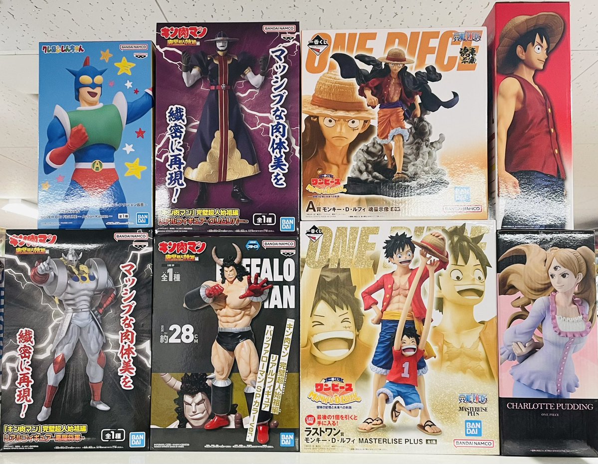 ワンピースやクレヨンしんちゃんの一番くじフィギュアなどなど入荷しま