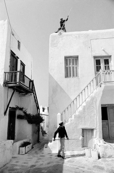 eyeonaxis's tweet photo. Monochromatic Mykonos. Greece, 1964, by René Burri https://t.co/CUQycdbQdB