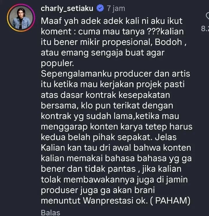 Tangankanancuan's tweet photo. ANISA BAHAR + CHARLY ST 12 sudah mengsomasi penyanyi yang membuat Ples3tan kata kata senonoh pada album mereka.😡😡😡👊
Sebenernya mereka ini lagi ngapain sih??
Klarifikasi?? Minta maaf?? Atau nyari temen buat dilaporin bareng??🫣🫣

Sempet2nya ngomong
"Jadi, jangan salahin kami donk, salahin juga produsernya"
"Ya masa kita aja ya?? " 

Duh Bunda Anisa, semoga ga kepikiran buat cabut laporan deh 🙏🙏

Sc : anisa_bahar_new