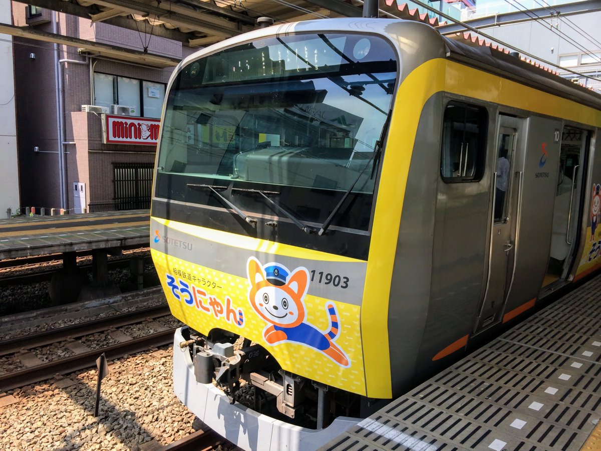 相模鉄道】 そうにゃんトレインのかわいらしい装飾をモチーフにした
