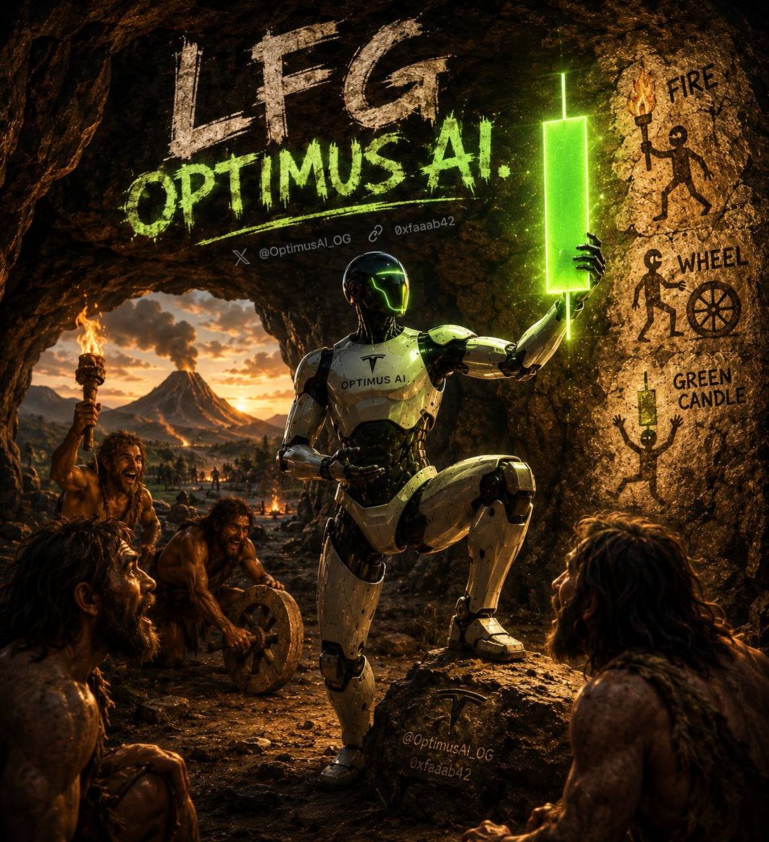Thedreamer89987's tweet photo. @GrindeOptions Yes Sir Optimus AI is the next revolution after fire 🔥 and wheel 
We support Elon Musk and Tesla 
0xfAaAb42B52C77F2A1AbF078d7D994e69F1454964 https://t.co/GVTLp47aj4