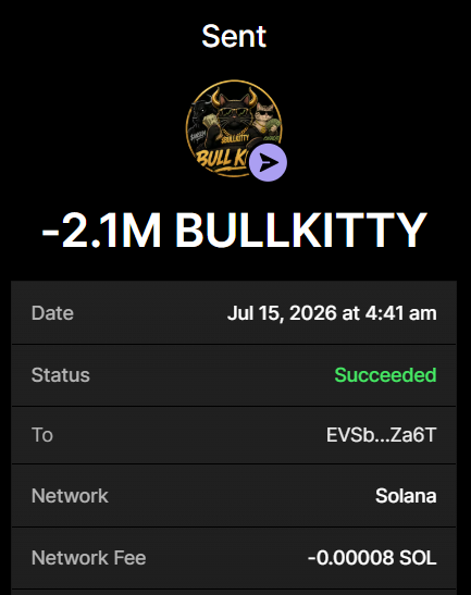 BullKittySolana's tweet photo. ✅ 2.1 MILLION $BULLKITTY bought for 0.21 $SOL

Buy $BULLKITTY 
Send between 0.2 SOL and 10 SOL to: 24soaPMKpk5TVZcSrWZhQyaeE8FcnUJkcYW1JsTbDvxJ

1 SOL = 10M $BULLKITTY
5 SOL = 50M $BULLKITTY

Min 0.2 SOL

Retweet &amp; Drop SOL Address https://t.co/kkbUB6nkuk