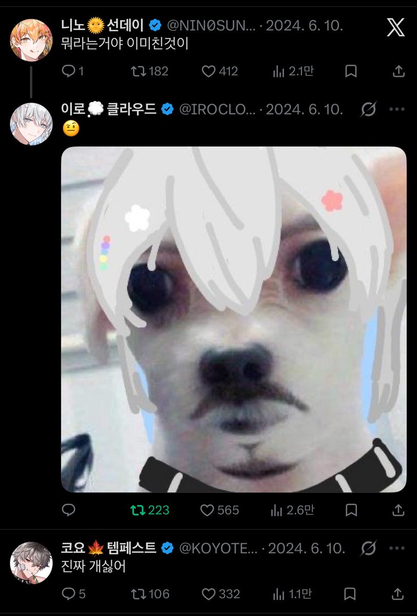 Ninanohoya's tweet photo. 진짜너무웃기다 아 https://t.co/2jARI1QAvR