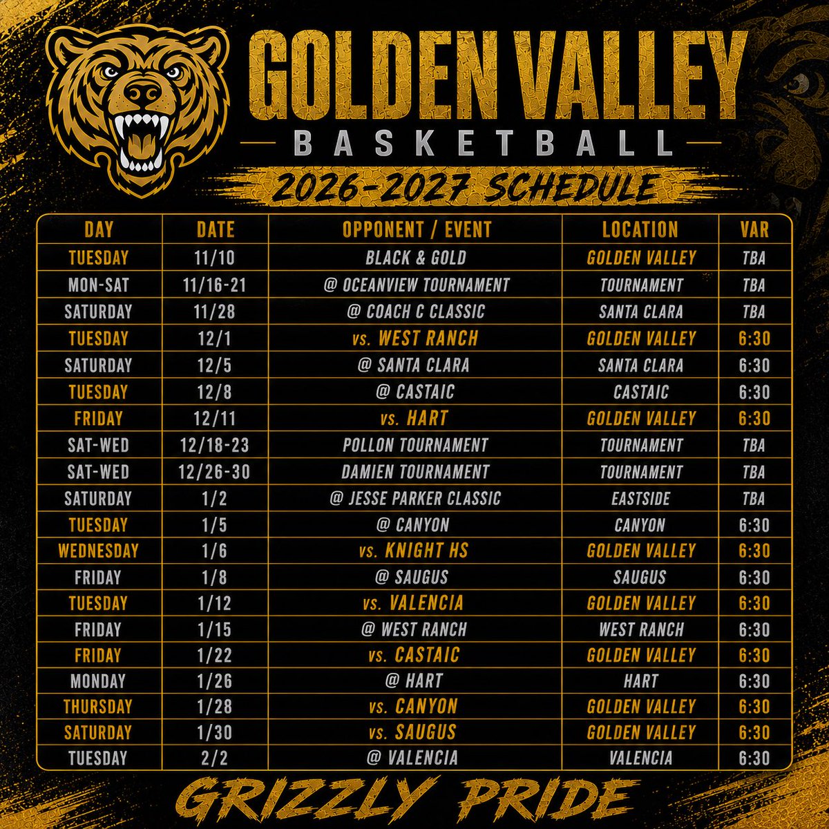 Golden Valley Basketball tweet media