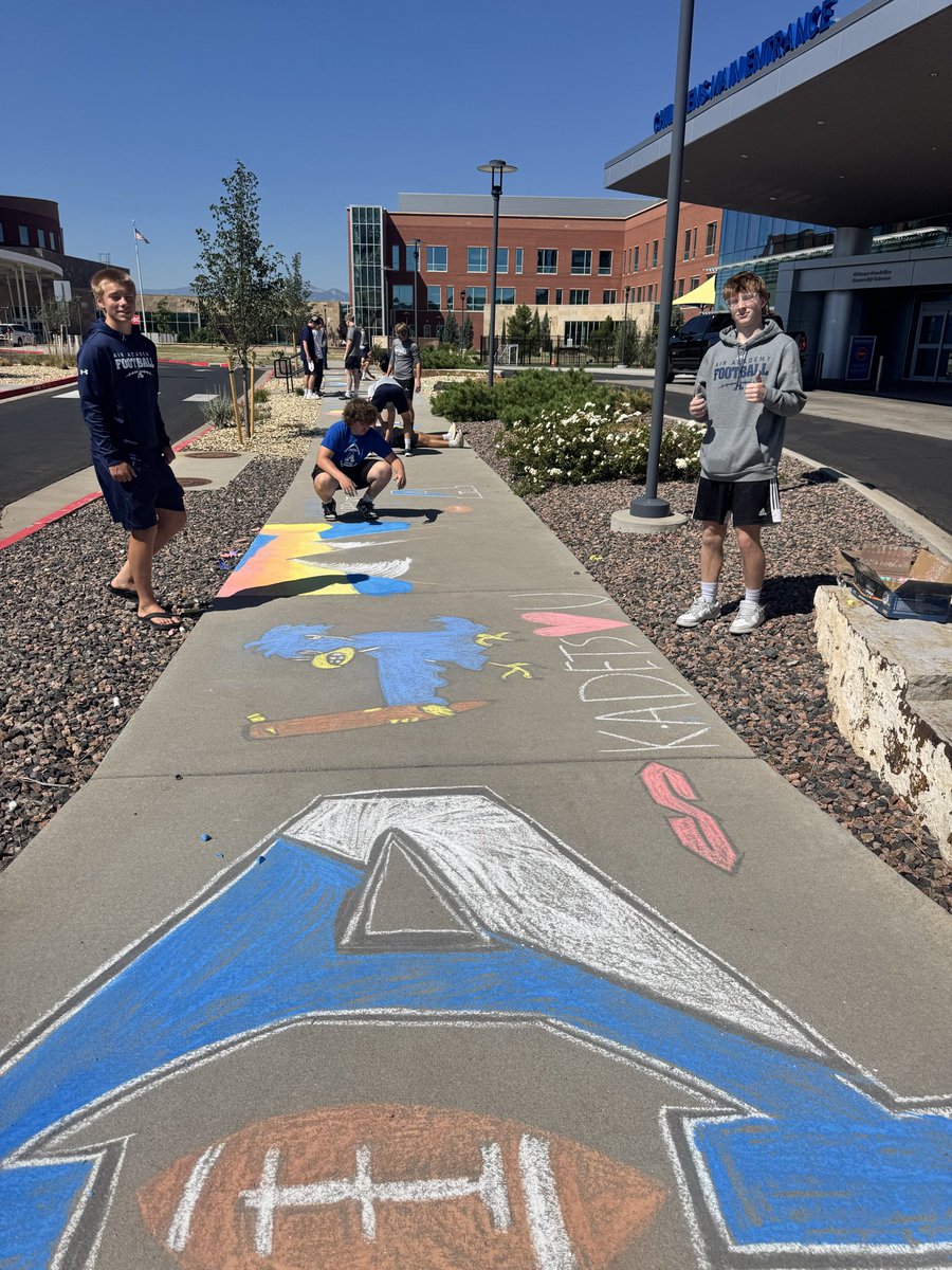 coach_kelvin's tweet photo. This past weekend we completed our 3rd annual Coloring w/ The Kadets sidewalk event. Huge thank you to @ChildrensColo and all of the players involved!! Keep uplifting your community young men.
#ElevateTheStandard #KadetsFootball🏈 #EnterTheArena⚔️ #Kadets #EffortIsAChoice🔂 https://t.co/oHlymBr3dB