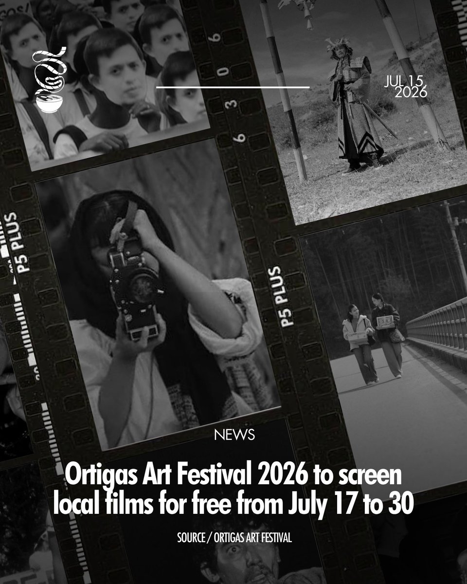 sinegangdotph's tweet photo. FREE FILMS THIS JULY!

In partnership with FDCP and CCP, the Ortigas Art Festival 2026 presents a screening program consisting of local films for free. Taking place at Cinema 4 Promenade, Greenhills Mall from July 17 to 30, audiences can watch the following films:

July 17:
• 'The Portrait of the Artist as Filipino' dir. Lamberto Avellana

July 18:
• 'Kono Basho' dir. Jaime Pacena II

July 19:
• 'White Funeral' dir. Sari Dalena
• 'Cinemartyrs' dir. Sari Dalena

July 20:
• 'Genghis Khan' dir. Manuel Conde

July 21:
• 'I'm Best Left Inside My Head' dir. Elian Idioma
• 'Si Balong at si Doro' dir. Jenser Recosana
• 'Ambot wa ko kabalo unsay i-title ani (Untitled)' dir. Rey Anthony Villaverde

July 22:
• 'Alipato at Muog' dir. JL Burgos

July 23:
• 'That We May See (Mulat)' dir. Paul Alexander Morales

July 24:
• 'Ma' Rosa' dir. Brillante Mendoza

July 25 and 27:
• 'Jaguar' dir. Lino Brocka

July 28:
• 'Pastil: Parehas Ra Ta’g Kan-on’g Ginakaon' dir. Franky Arrocena
• 'Figat (Tomorrow)' dir. Handiong Kapuno
• 'P' dir. Milo Tolentino

July 29:
• 'Ang Babae sa Likod ng Mambabatok' dir. Lauren Sevilla Faustino

July 30:
• 'Bakit Dilaw ang Gitna ng Bahaghari (Why Is Yellow the Middle of the Rainbow?)' dir. Kidlat Tahimik

This is open to all and free admission. Sign up here: https://t.co/cY6po0N36z

To experience for free get the Community Card via the Ortigas Malls+ App: https://t.co/zp9aX2YBP9