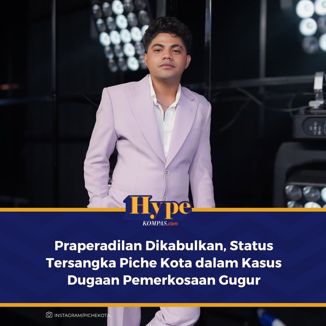hypekompascom's tweet photo. Pengadilan Negeri (PN) Atambua, Kabupaten Belu, NTT, mengabulkan permohonan praperadilan yang diajukan tim kuasa hukum penyanyi Petrus Yohannes Debrito Armando Jaga Kota atau Piche Kota, Selasa (14/7/2026).
https://t.co/maSOFRshUP
/ #PicheKota #Polisi #Pidana #Feed https://t.co/mSb3fiwFJr