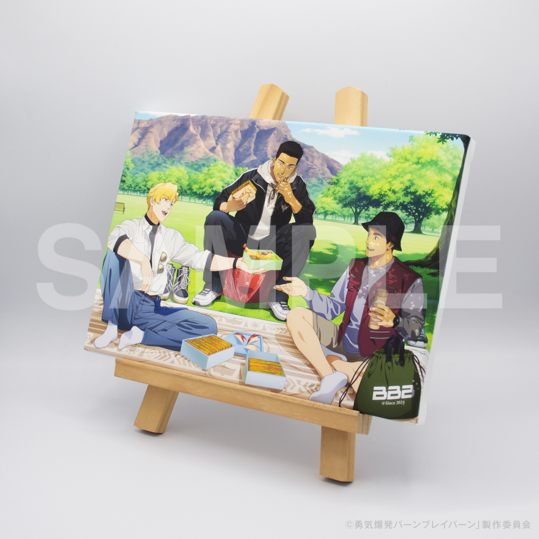 Charart11's tweet photo. 好評販売中
オリジナルTVアニメ『勇気爆発バーンブレイバーン』
Go!Go!ピクニック!!

【予約販売期間】〜8/4(火)12時

新規描き下ろしイラストを使用したグッズが登場！
おでかけにぴったりなジャージやナップサック、ステンレスボトルなどをご用意しました