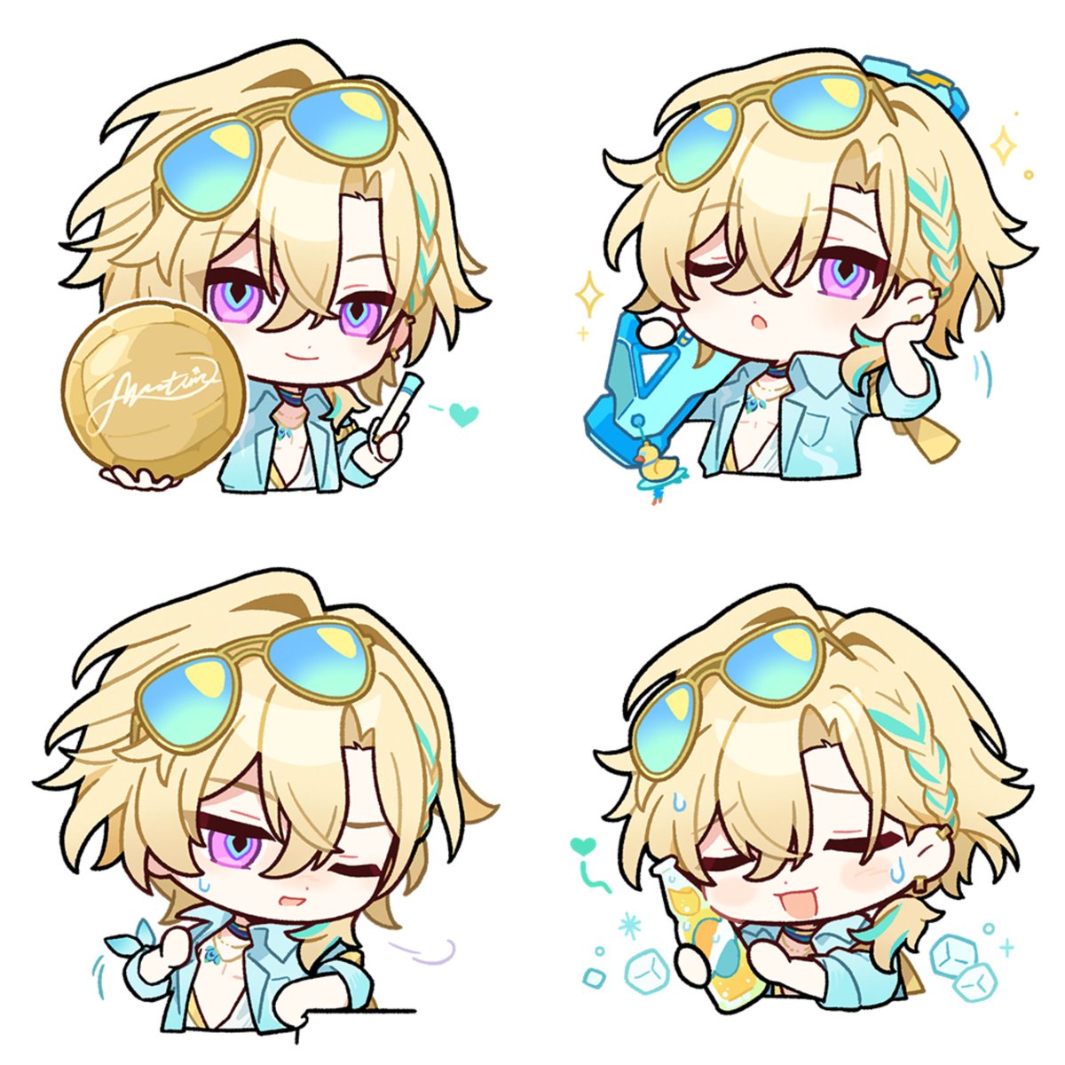 StarRailVerse1's tweet photo. NEW AVENTURINE WAVEFLAIR STICKERS

#HonkaiStarRail https://t.co/6QGR7CAMTF