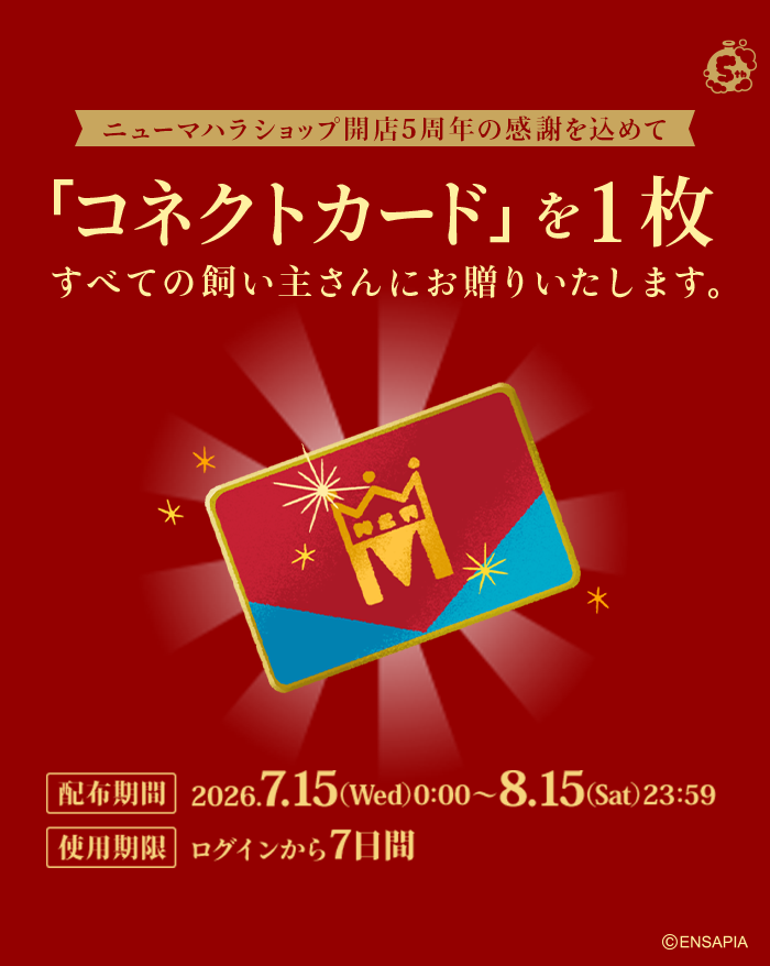 newLivlyIsland's tweet photo. ㊗ニューマハラショップ5周年👑

開店5周年の感謝を込めて、飼い主の皆さんに
「コネクトカード」をプレゼント💳✨

コネクトカードを使って
店長のマハラジャさんと通心チャットすると

ニューマハラショップで販売しているガチャの中から
好きなアイテムをどれでもひとつもらえます🥰

#リヴリ�� https://t.co/SU5nSu7brw