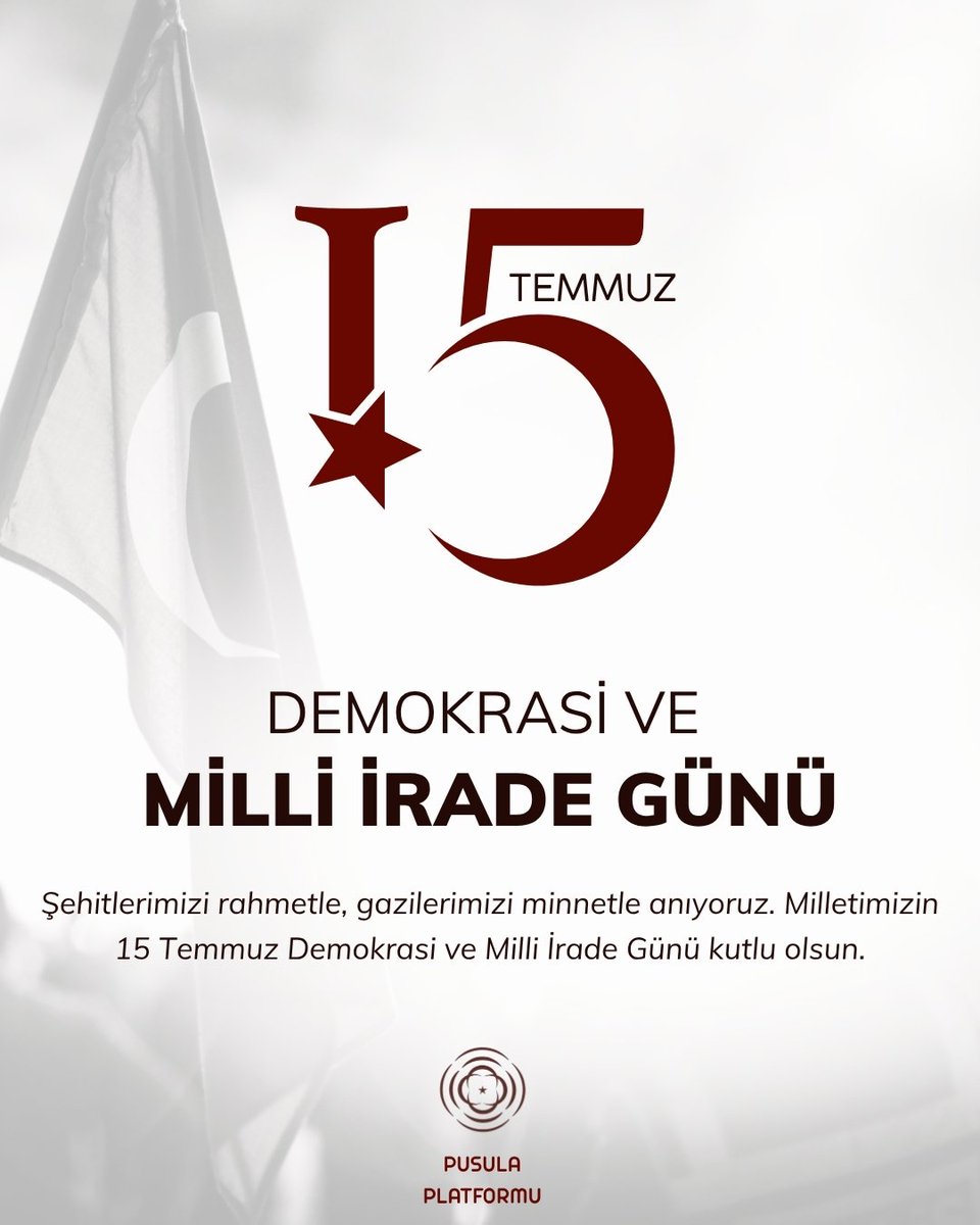 PusulaPlatformu's tweet photo. 15 Temmuz'da milletimizin gösterdiği birlik ruhunu saygıyla anıyoruz.

Gazi Mustafa Kemal Atatürk'ün emaneti Cumhuriyet'e ve demokrasiye sahip çıkmaya devam edeceğiz.

Aziz şehitlerimizi rahmetle, gazilerimizi minnetle anıyoruz.

🇹🇷 #15Temmuz #Cumhuriyet #Atatürk https://t.co/fL4c6jn2CQ