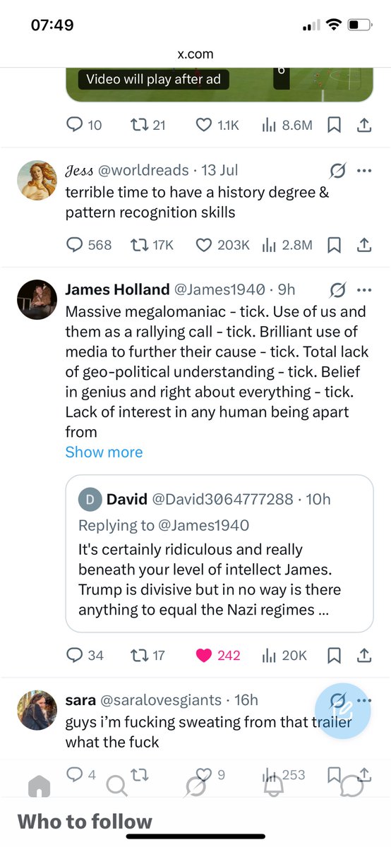 clbl89's tweet photo. @James1940 Very coincidental having these posts next to each other on my feed 🙈 https://t.co/GbxGSZgg8y