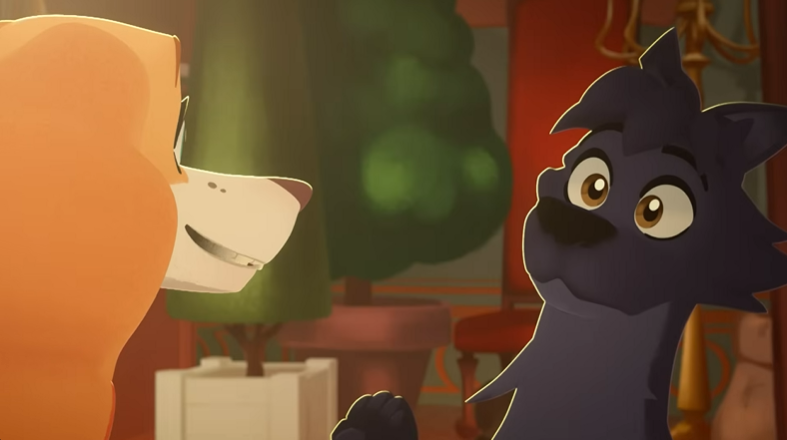 BelfortLupinFan's tweet photo. When the guy you love, pounces on you, looks into your eyes, and is just an inch from touching your snout with his. The world stops, you stopped paying attention to what he was saying, and you just hope that what's happening here never ends.🧡💙#belfortandlupin #belfortxlupin https://t.co/70FBI5jfQL