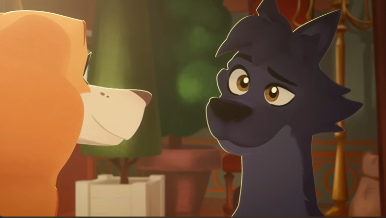 BelfortLupinFan's tweet photo. When the guy you love, pounces on you, looks into your eyes, and is just an inch from touching your snout with his. The world stops, you stopped paying attention to what he was saying, and you just hope that what's happening here never ends.🧡💙#belfortandlupin #belfortxlupin https://t.co/70FBI5jfQL