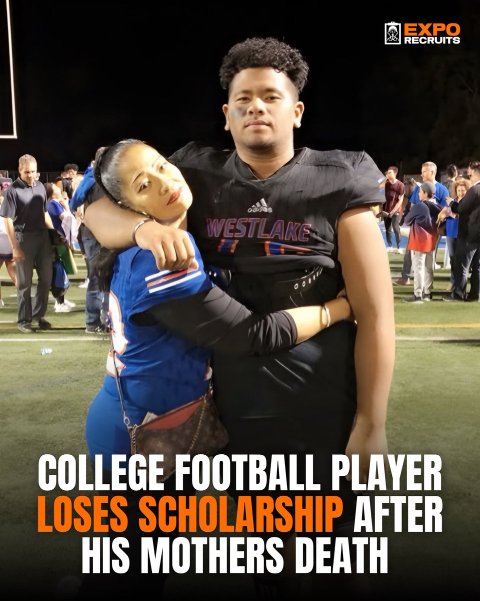 ExpoRecruits's tweet photo. College football player Victory Vaka lost his mother… he stepped away to grieve.

Weeks later, Western Kentucky canceled his scholarship and labeled him a “failure to report”

leaving him unable to transfer and potentially ending his college career. 💔 https://t.co/QObANFf4tN