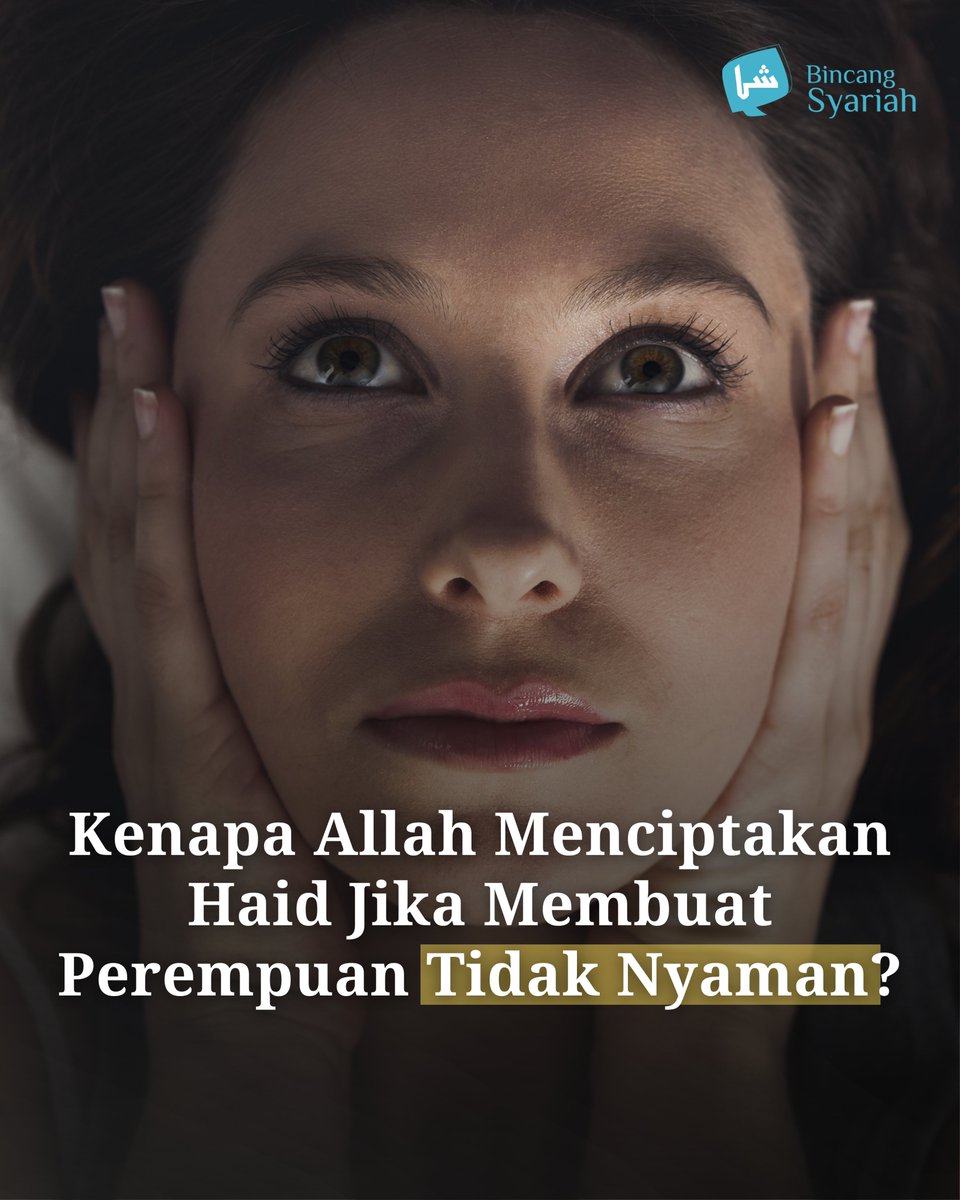 BincangSyariah's tweet photo. Setiap bulan, jutaan perempuan mengalami hal yang sama, perut nyeri, mood berantakan, ibadah tertentu harus ditunda, dan aktivitas terasa lebih berat dari biasanya.

Tidak sedikit yang diam-diam bertanya, "kalau haid membuat sesulit ini, kenapa Allah menciptakannya?" https://t.co/WHB9cgcZNh
