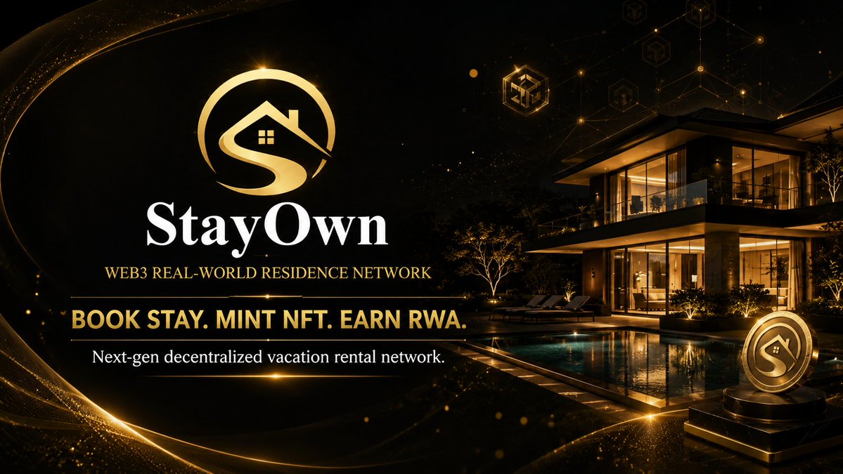 StaytoOwn's tweet photo. 🏡 StayOwn is building a new kind of residence network.

Book a stay.
Mint an NFT.
Earn real-world value.
Hospitality is no longer just consumption—it can become ownership.
#StayOwn #Web3 https://t.co/r1MC6fB5nQ