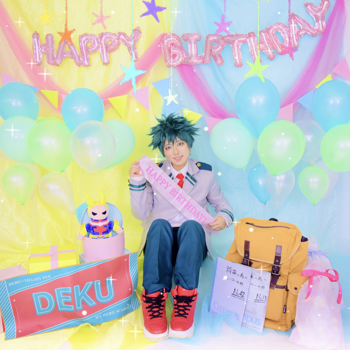momoCOS_14's tweet photo. デクくん誕生日verです🎂💚

# 新しいプロフィール画像 https://t.co/oWlMHfBYnU