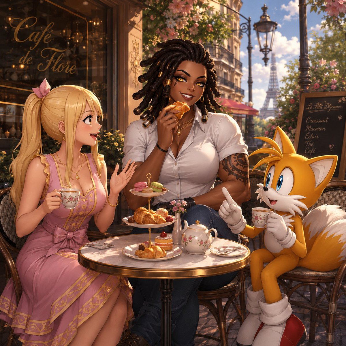 BLXCKEMPRESS's tweet photo. Tails @Tails_Marco, quiero presentarte a mi dulce hermanita @CELESTIAL0PPAI ella es importante para mi asi que tratala bien si? 💞 https://t.co/chT30DM8yv