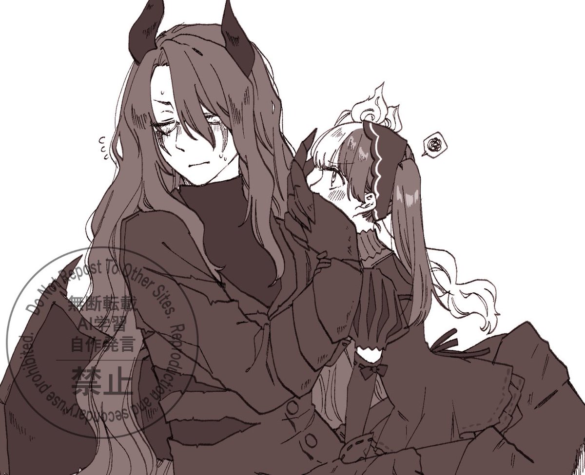 lapinyu's tweet photo. 「手どけて！」「……ﾑﾘ」

シャイライらくがき https://t.co/oWVXwXoirL