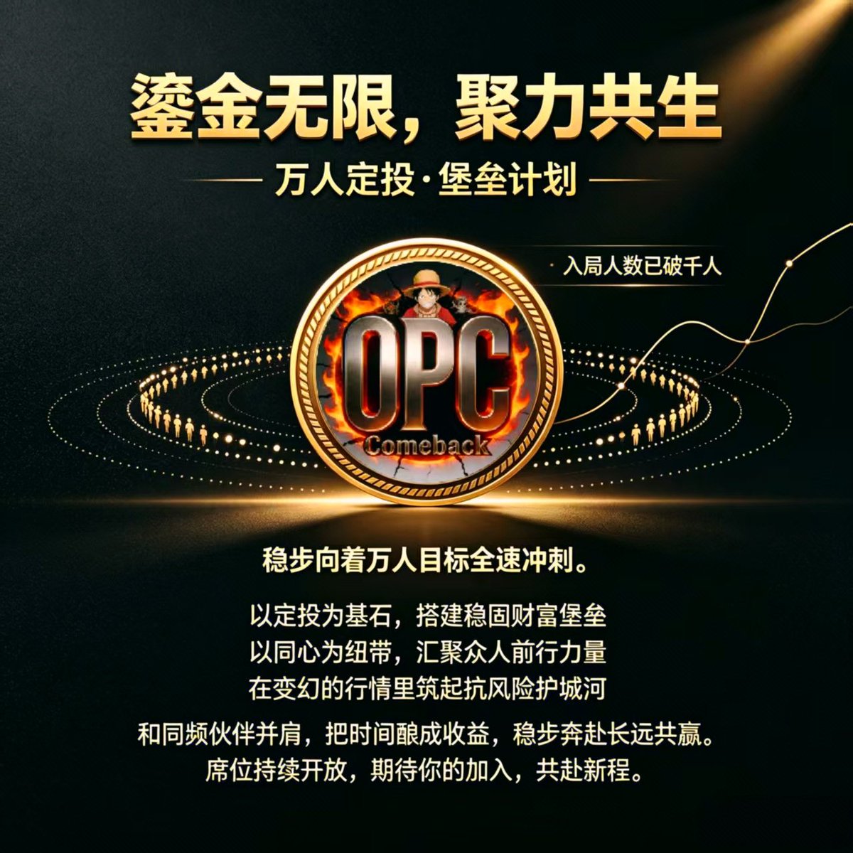 brs83229's tweet photo. 📈OPC堡垒计划进度播报
参与人数距离OPC万人目标越来越近!
三大核心优势稳稳托底:
✅定投打底,平稳摊薄持仓成本
✅万人共识,打造超强生态凝聚力
✅风控壁垒,无惧市场涨跌震荡
早期席位红利正在缩减,抓住现阶段入场窗口期,跟上大部队,一起坐等计划圆满落地。
#OPC https://t.co/hRo4WMjpRT