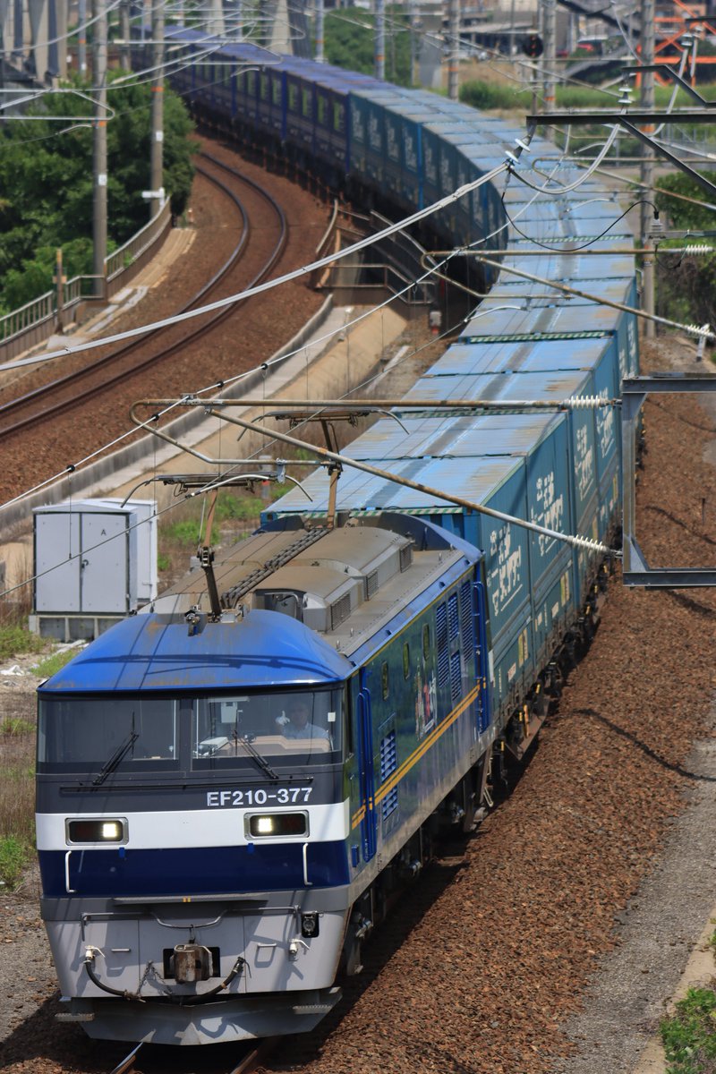 8067レ トヨタロングパスエクスプレス EF210-377 + コキ20B