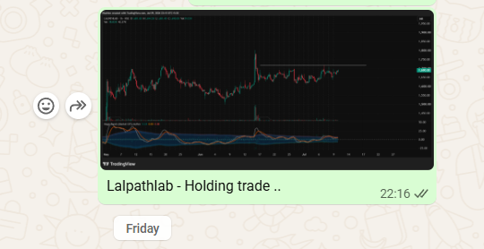 TheMarketGPS's tweet photo. #Nifty 

Lalpathlabs kicks in .. posted on thu EOD 

Learn more:
https://t.co/jj6LmE3DJy https://t.co/Ko97QMd3z5