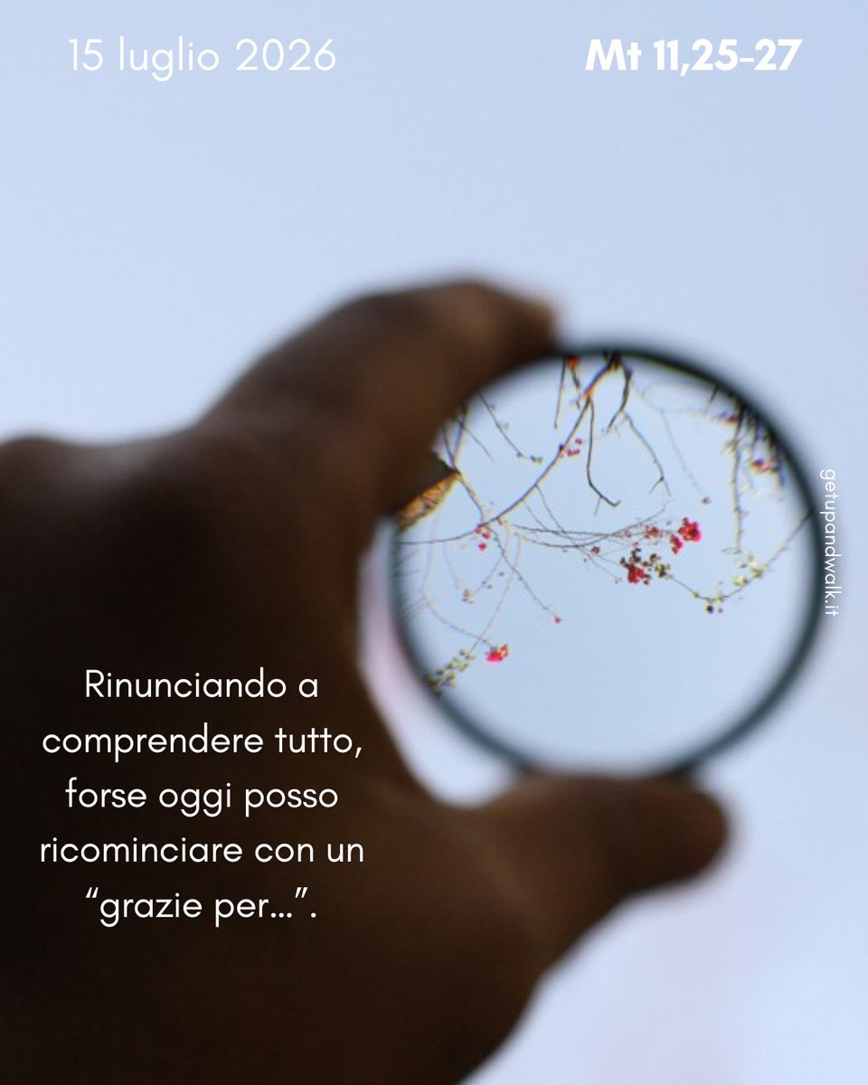 _getupandwalk_'s tweet photo. Mi rendo conto che posso #conoscere, vedere davvero qualcosa, solo con la lente della #gratitudine e della #condivisione. E Gesù fa proprio questo, condivide con noi tutto, il Padre.
https://t.co/M8qyQ9zi9D https://t.co/KtWeoaLAtP