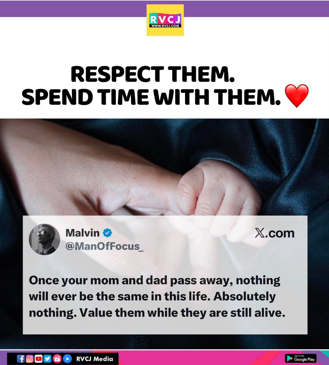 RVCJ_FB's tweet photo. Value Your Parents!!🧿❤️ https://t.co/o1aCgLjWjE