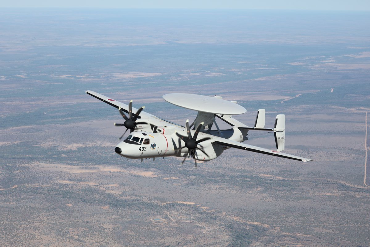 JASDF_adc_pao's tweet photo. During Exercise Southern Cross 26, E-2D conducted flight training. Through close cooperation with 🇺🇸🇦🇺forces, we improved our tactical skills and 🇯🇵🇺🇸🇦🇺interoperability.
#SC26
#StrongerTogether https://t.co/TPFDM7zOy8