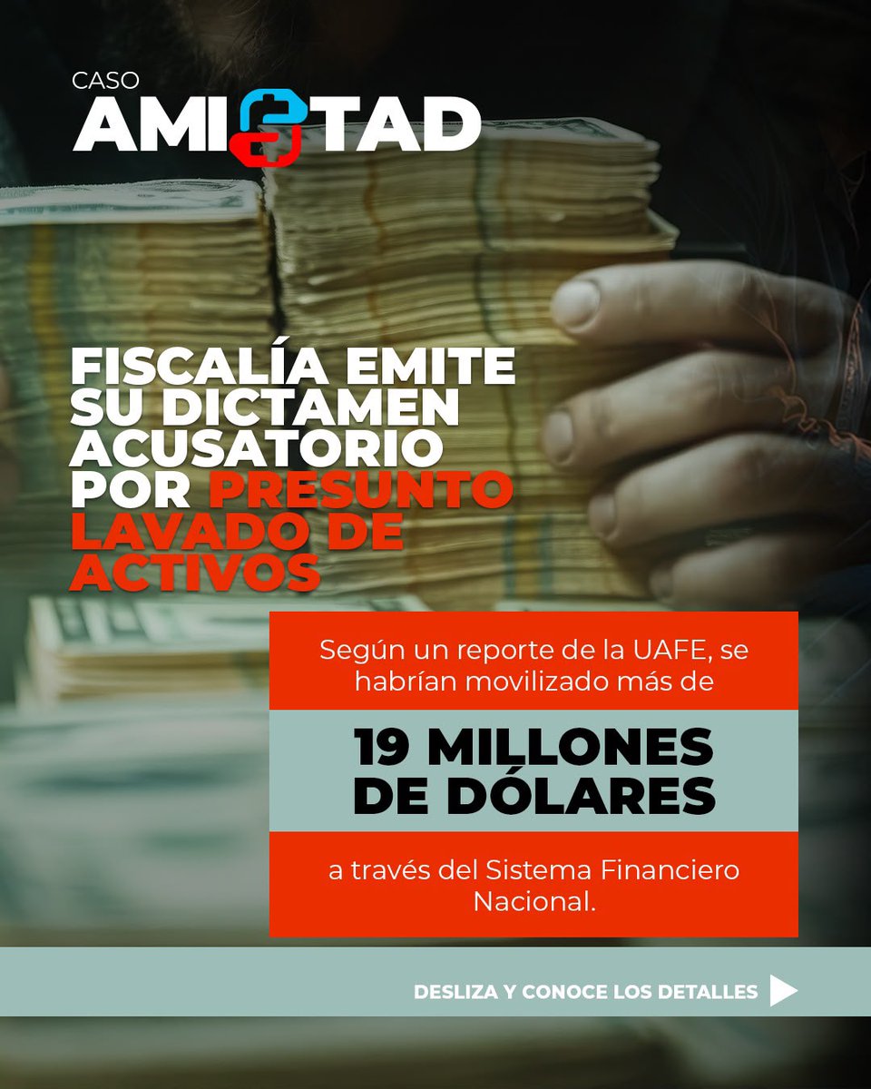 lahistoriaec's tweet photo. La amiga. Con base en los elementos de convicción expuestos en la audiencia preparatoria de juicio, #FiscalíaEc solicitó a la Jueza que llame a juicio a 3 personas naturales y 3 jurídicas por el presunto delito de #LavadoDeActivos en el caso Amistad. Según el reporte de la UAFE se habrían movilizado más de USD 19 millones. En el caso está procesada la abogada Bibian Hernández, quien tiene difusión roja de Interpol y también dos de sus colaboradores.