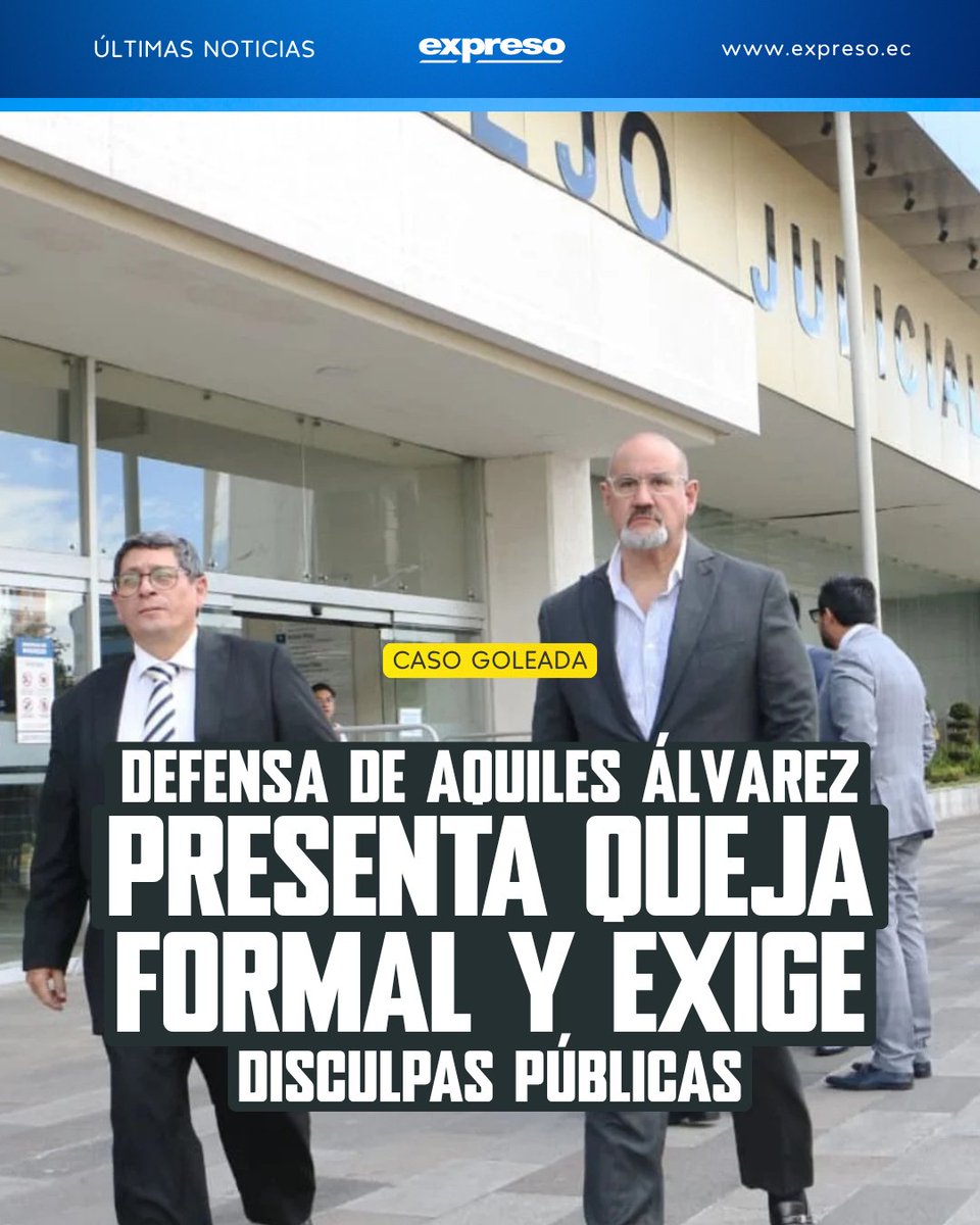 Expresoec's tweet photo. El abogado de Aquiles Álvarez recalcó que la Fiscalía no debe comportarse como un "influencer", partido político, ya que esto liquida la obligatoria apariencia de imparcialidad. Esto referente al video de Fernando Villarroel que se publicó en las redes del órgano judicial.

Más detalles 👉 https://t.co/uOAdud254y