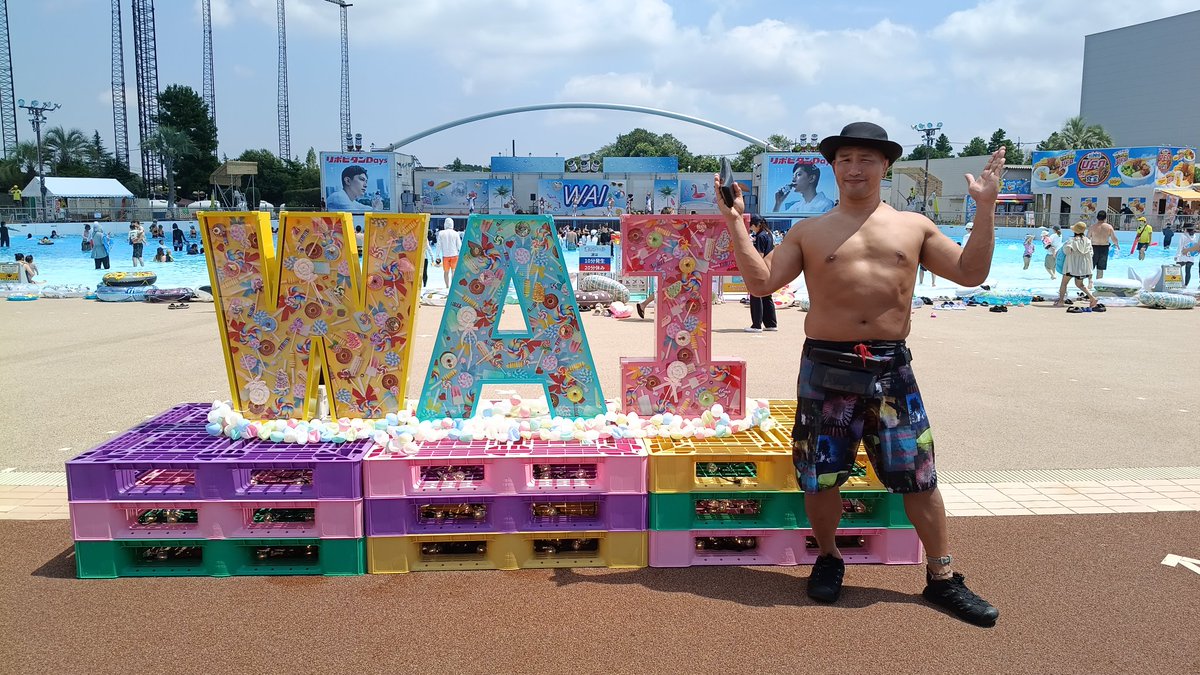 JENNYpwillust's tweet photo. 夏休みで混む前に行きたかったので、仕事一区切りのご褒美に連れてきてもらいました🙌✨

6月にサマーランドも行ったので、今シーズンすでに２か所目🙌🩳

#WAI https://t.co/qqFVPOrfzn
