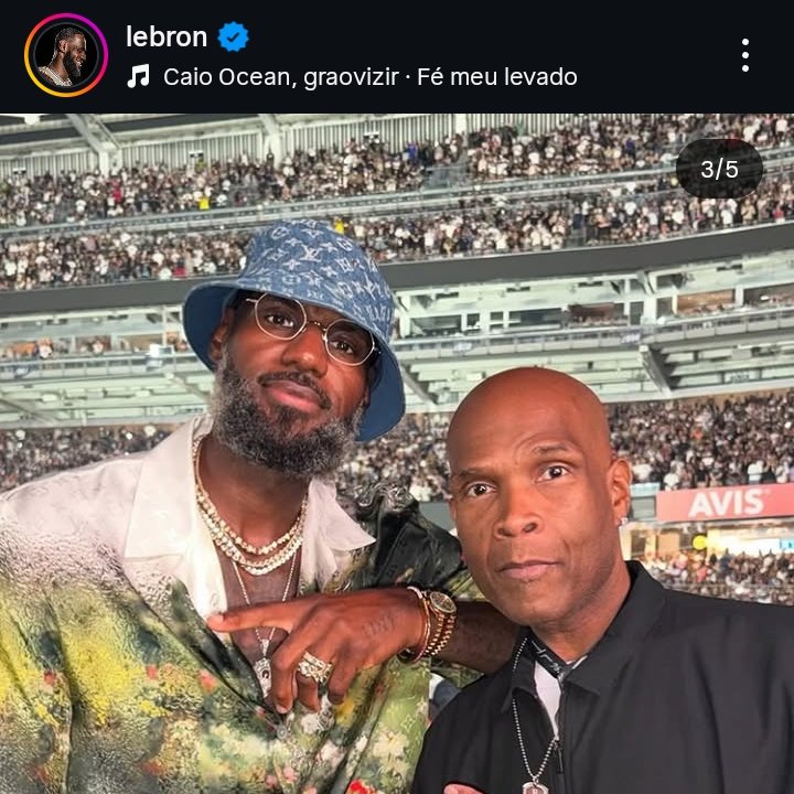 portalrap_43's tweet photo. LEBRON JAMES SURPREENDE E POSTA FOTO AO SOM DE CAIO OCEAN, RAPPER CARIOCA: "FÉ MEU LEVADO"! 🇧🇷🎤
 
LeBron James compartilhou registro com o som do talento do RJ, Caio Ocean e isso é mais uma prova de que o rap brasileiro tá ganhando o mundo todo! 
 
 Siga: @portalrap_43 https://t.co/DnY6a0kq1s