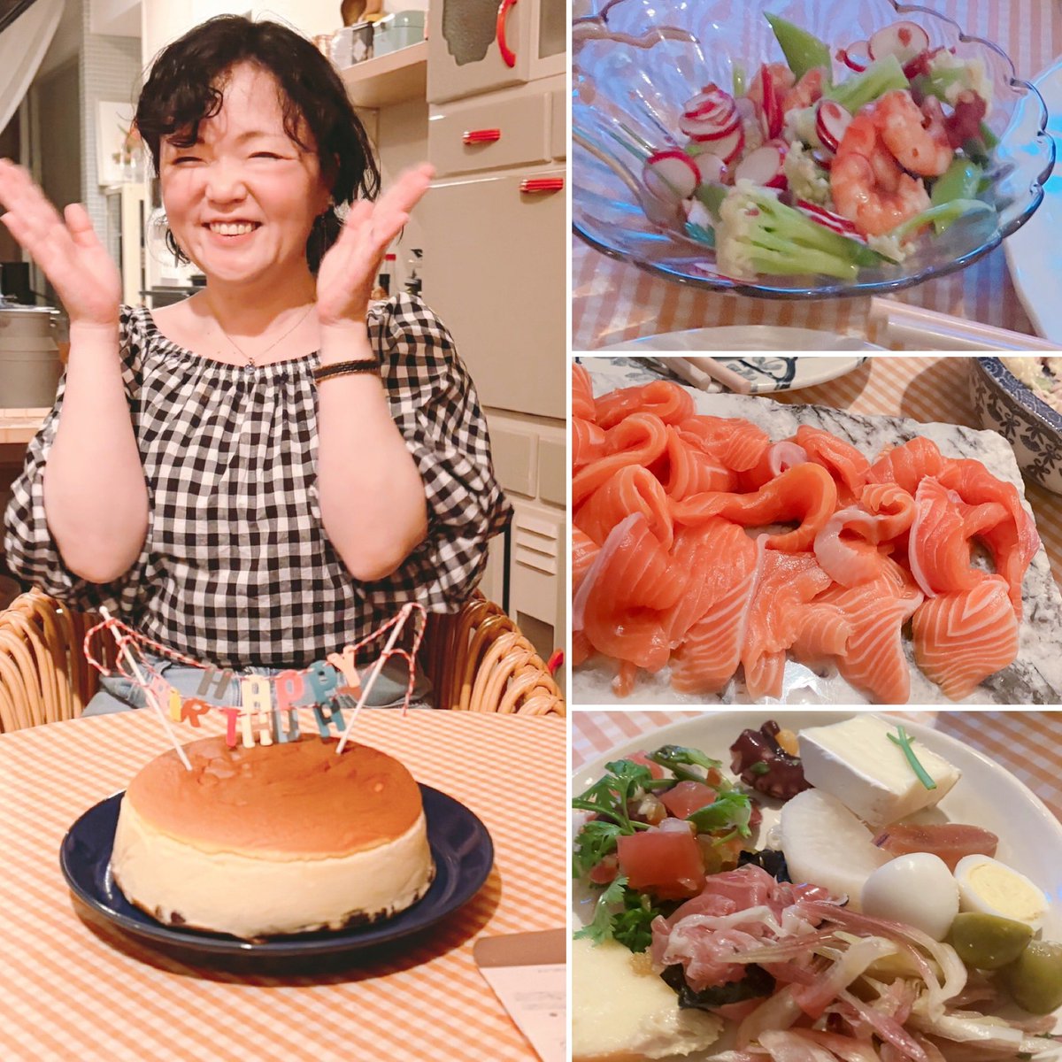 morichie7's tweet photo. 今年も始まりました誕生月間
祝いたまえ払いたまえ

早速第1会合
最近落ち込み気味な事話したら

「酒が足りねぇな」

って美味い料理と酒をノールックで出してくれる親友がいます

この歳になった今でも遊んでくれる友たちに感謝
にこにこ隣にいてくれるオットに感謝

落ち込んでる場合じゃなかった https://t.co/dwe99SJLMA