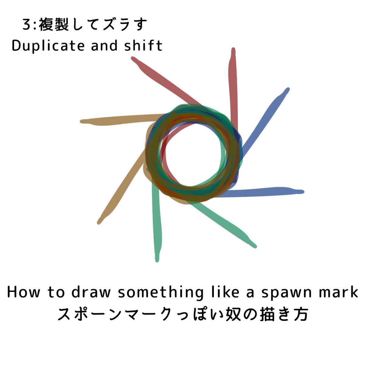 Lilot_9300's tweet photo. 思いつきで描いたSpawn markの描き方
twotimeとか描くときにちょっとだけ参考にしてみてください...🙇‍♀️ https://t.co/96HuyV2TZ0