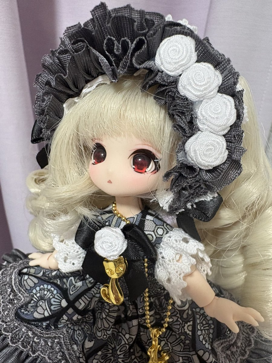 人形と柘榴 あまむすのテディミルラのフェイスの柘榴ちゃんです！ ちいこい