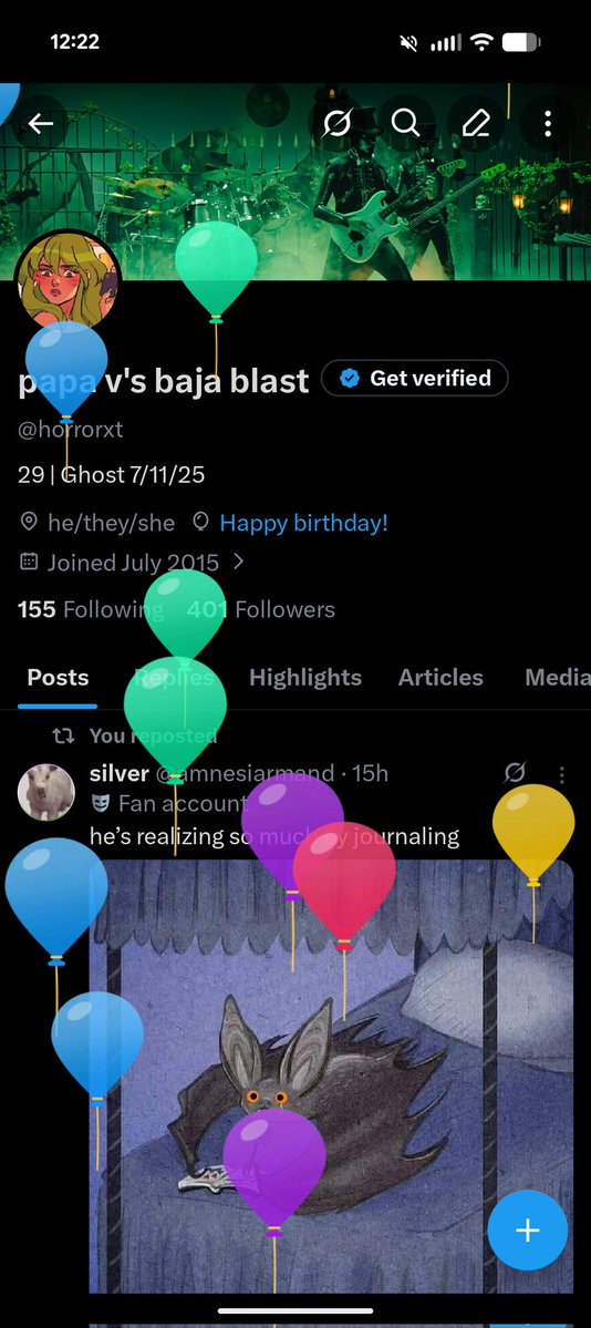 horrorxt's tweet photo. balloons!! 💚 https://t.co/f47K3db74z